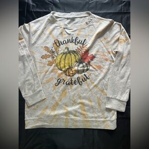 Phil love woman’s sz Sm long sleeve shirt/ light weight sweatshirt cute for fall